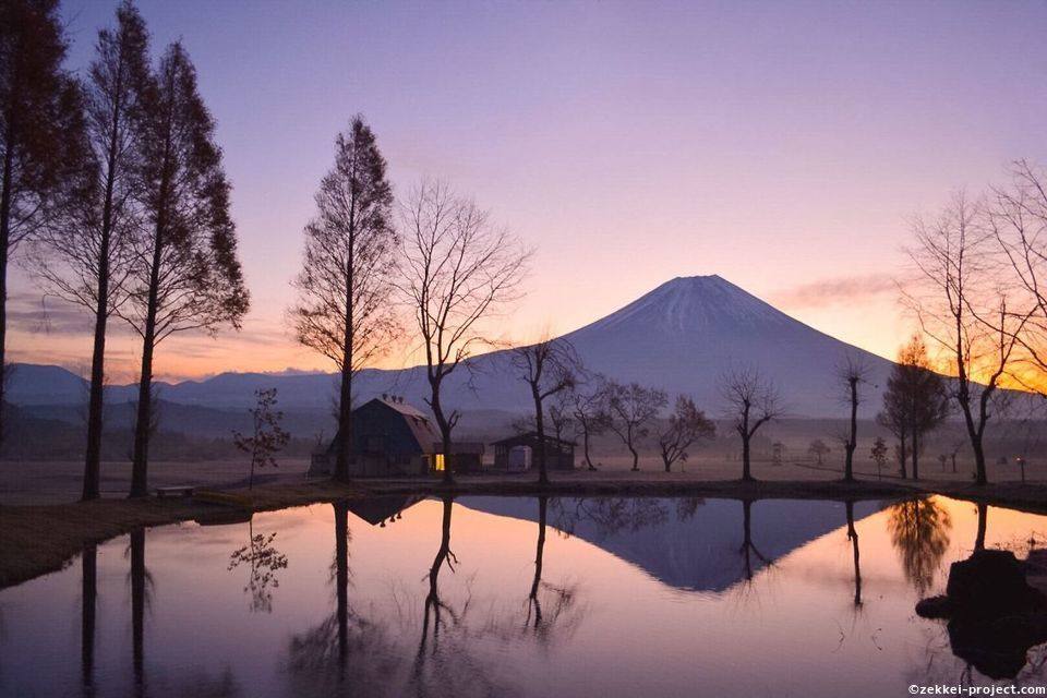 富士山12ヶ月 12月 冬の夜明け 死ぬまでに行きたい 世界の絶景