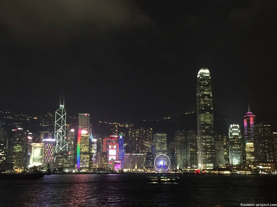 香港 エキスポ プロムナードの夜景 死ぬまでに行きたい 世界の絶景