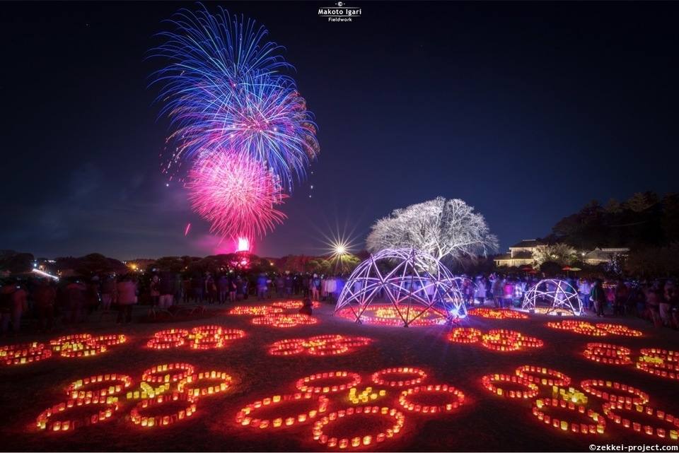 偕楽園梅まつり 夜の部 死ぬまでに行きたい 世界の絶景