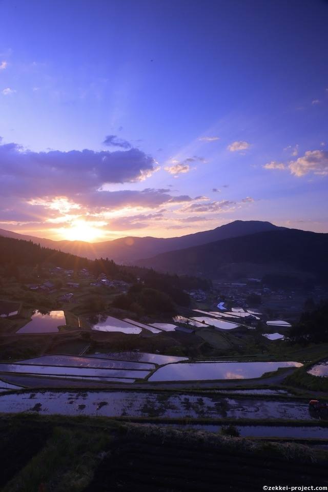 坂折棚田の朝 死ぬまでに行きたい 世界の絶景